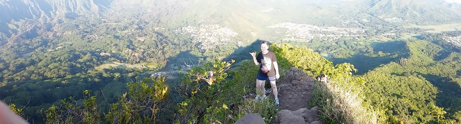 picture of person hiking